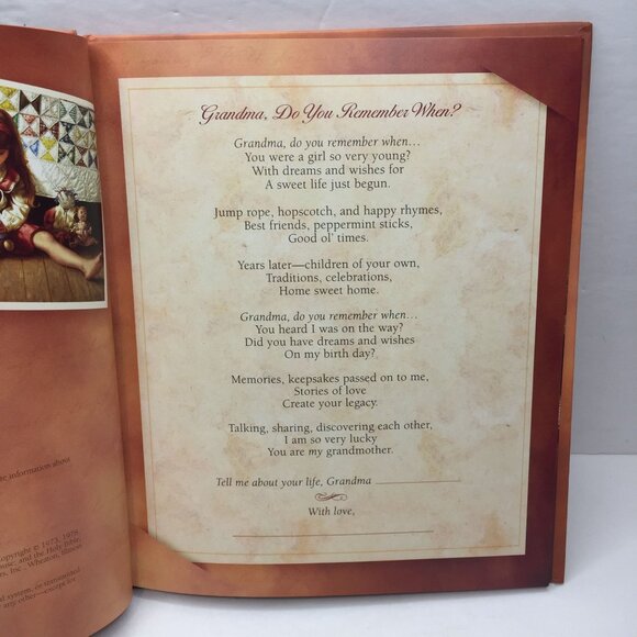 Grandma Do You Remember When? Sharing Lifetime Loving Memories Keepsake Journal - Picture 2 of 12